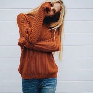 ✨3 for $25✨ Brandy Melville Burnt Orange Ollie Sweater